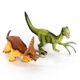 Dinosauři 2 ks žlutý a zelený