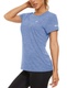 KEFITEVD Sportovní košile dámská krátký rukáv volné golfové tričko outdoor dámská košile pro volný