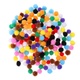 HEALLILY Mini Pom Pom Balls Vlněné Ball Craft Plyšové řemeslné dekorace DIY 15mm Různé barvy 200ks