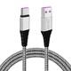 USB-C kabel Zzhao, černobílý, rychlonabíjecí