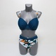 Dámské push up bikiny Dokotoo zelené, XL