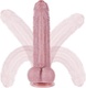 27cm extra velké realistické dildo s předkožkou, velké neobřezané silikonové dildo s přísavkou,