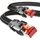 LAN kabel CAT 8, 5 metrů, vysokorychlostní 40 Gb/s s konektorem RJ45