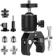 Stativová hlava Super Clamp s adaptérem se závitem 1/4 3/8 palce pro fotoaparáty, blesky, stativy,
