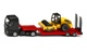 Siku 1760 MAN nákladné auto s podvalníkom a cestným valcom, 1:87, viacfarebný, 17,4 cm