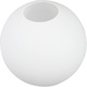 Sklenené tienidlo Garneck Opal s guličkou 15 cm - okrúhle sklo pre žiarovky ako náhrada - elegantné