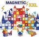 LUDI - Magnetická XXL stavebnice – 3D stavebnice – 100 magnetických dílků – Manipulace a montáž –
