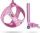 Postroj Vest Harness Curli Clasp Air-Mesh Pink-Caro XS a vodítko M