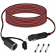 Prodlužovací kabel do auta URAQT, 3,3m prodlužovací kabel do zapalovače cigaret 12V-24V DC,