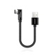 Aceyoon USB C kabel krátký 20cm, 3A USB C kabel 90 stupňů s podporou QC3.0 s nylonovým opletením