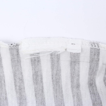 Dívčí tričko H&M černobílé pruhované s mašlí