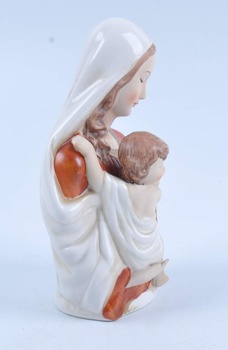 Keramická soška Panny Marie s Ježíškem