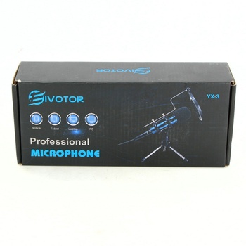 Mikrofon EIVOTOR YX-3 modrý