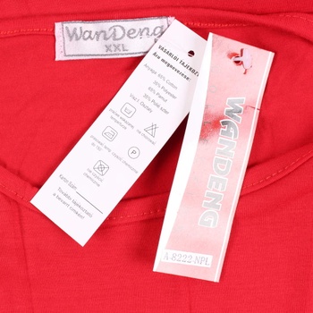 Dámské tričko WanDeng červené s výšivkou