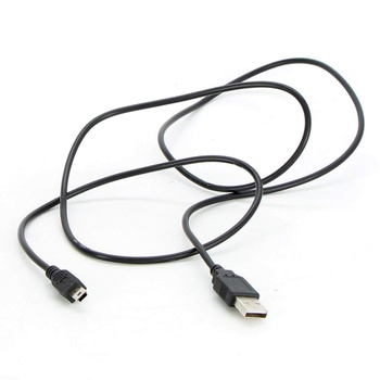 USB/mini USB kabel Wega černý délka 120 cm