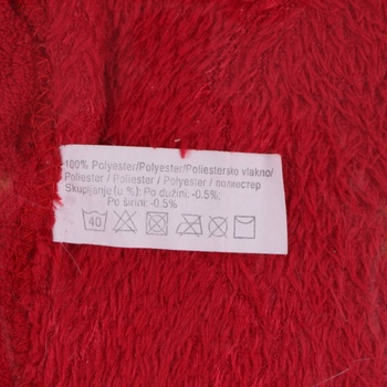 Červená deka  rozměr 133 x 65 cm