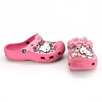 Dětské crocsy Crocs Hello Kitty růžové