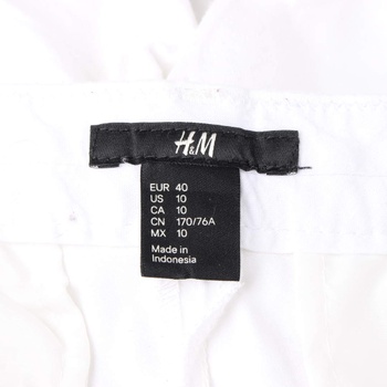 Dámské kalhoty H&M bílé   