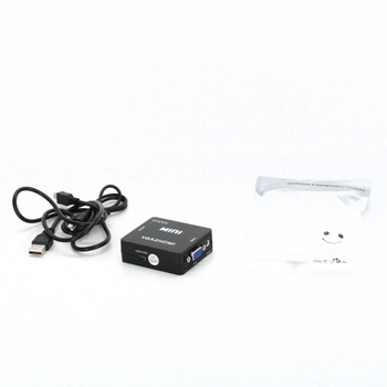 Adaptér VGA na HDMI Gana 06, černý