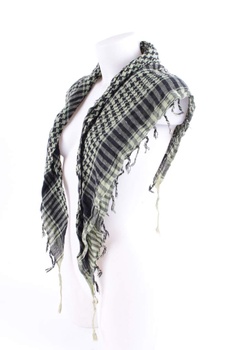 Dámský šátek černobílý 100x100
