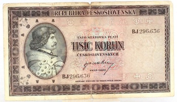 Bankovka 1000 korun československých
