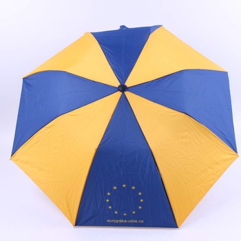 Deštník vystřelovací v barvách a logem EU