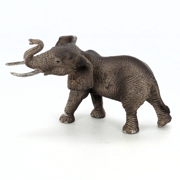 Figurka plastová slon šedá