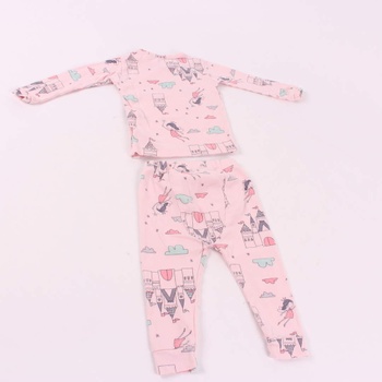 Dívčí pyžamo Baby Gap odstín růžové