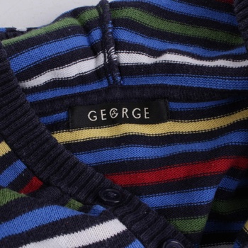 Dětská pruhovaná vesta George s kapucí