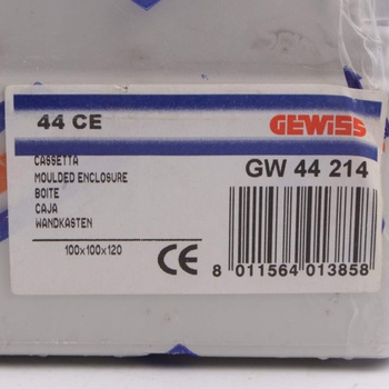 Krabice hladká Gewiss IP56 šroubové víko