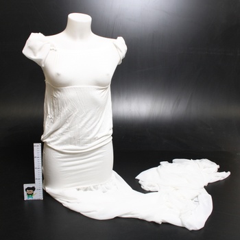 Dámské dlouhé bílé letní šaty