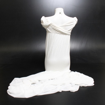 Dámské dlouhé bílé letní šaty