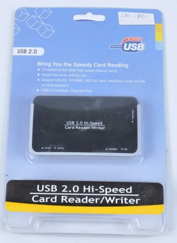 Čtečka paměťových karet externí USB 2.0