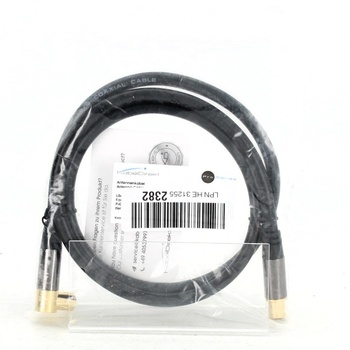 Koaxiální kabel KabelDirect IEC M/F 100 cm
