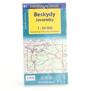 Turistická mapa Beskydy Javorníky