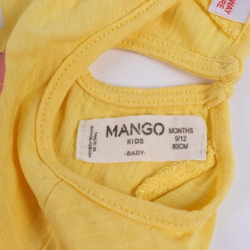 Dětské tričko Mango žluté s potiskem