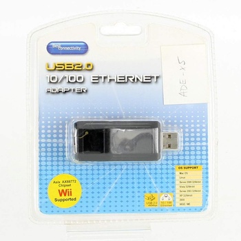 USB 2.0 síťová karta Axago ADE-X5 černá