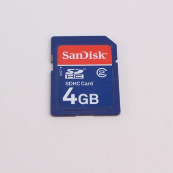 Paměťová SDHC karta Sandisk 4 GB modrá