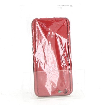 Oboustranný kryt červený plast iPhone 6/6S