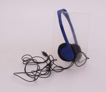 Náhlavní sluchátka modrá, 122 cm