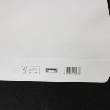 Bílé papírové obálky Idena 10237