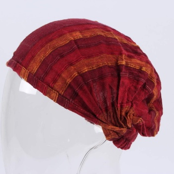 Dámský šátek na hlavu odstín červené