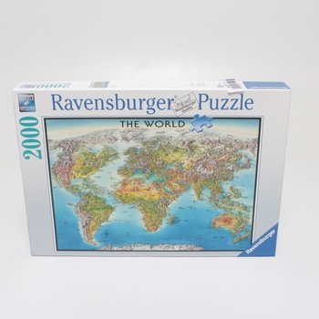 Puzzle 2000 Ravensburger 16683 mapa světa