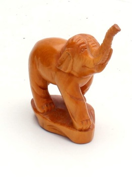 Dekorativní figurka slona dřevěná 6 cm