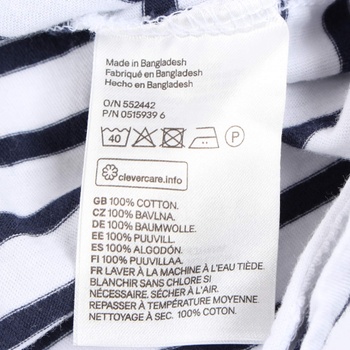 Dámské tričko H&M bílo modré 