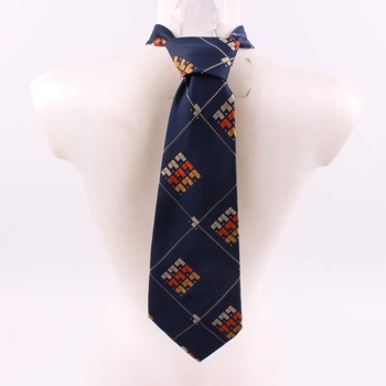 Pánská kravata Hedva modrá se vzory