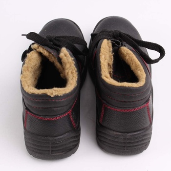 Dámské zimní boty černé s kožíškem