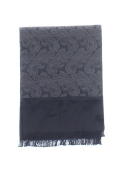 Dámský šátek šedý s ornamenty