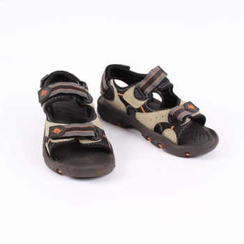 Dětské letní sandále černobéžové