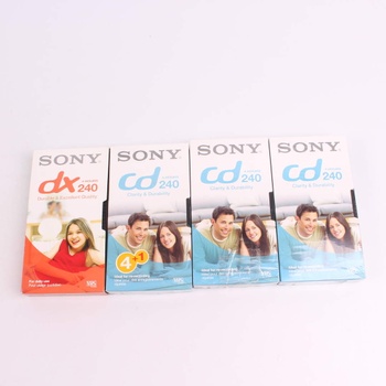 VHS kazety Sony dx 240 + cd 240